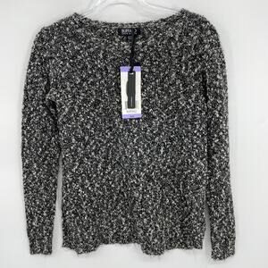 New BUFFALO David Bitton Sweater Textured Marled Knit Pullover Women's XS
